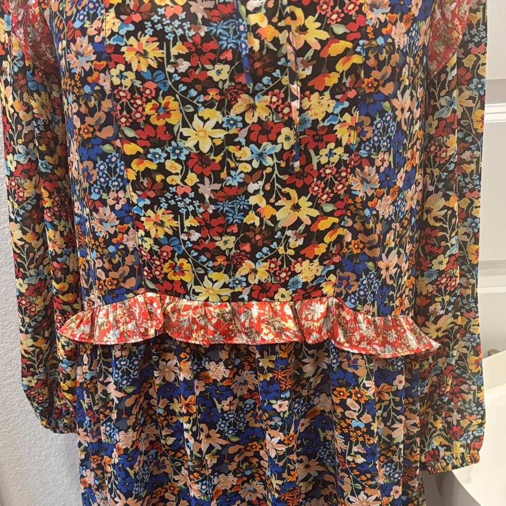 EUC Code x Mode Floral Multi-Pattern Dress - image 5